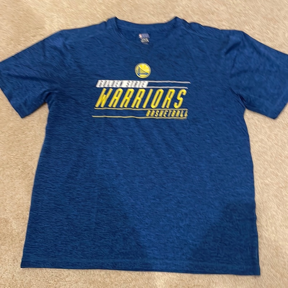 NBA Golden state warriors tshirt, size L, men’s, color blue